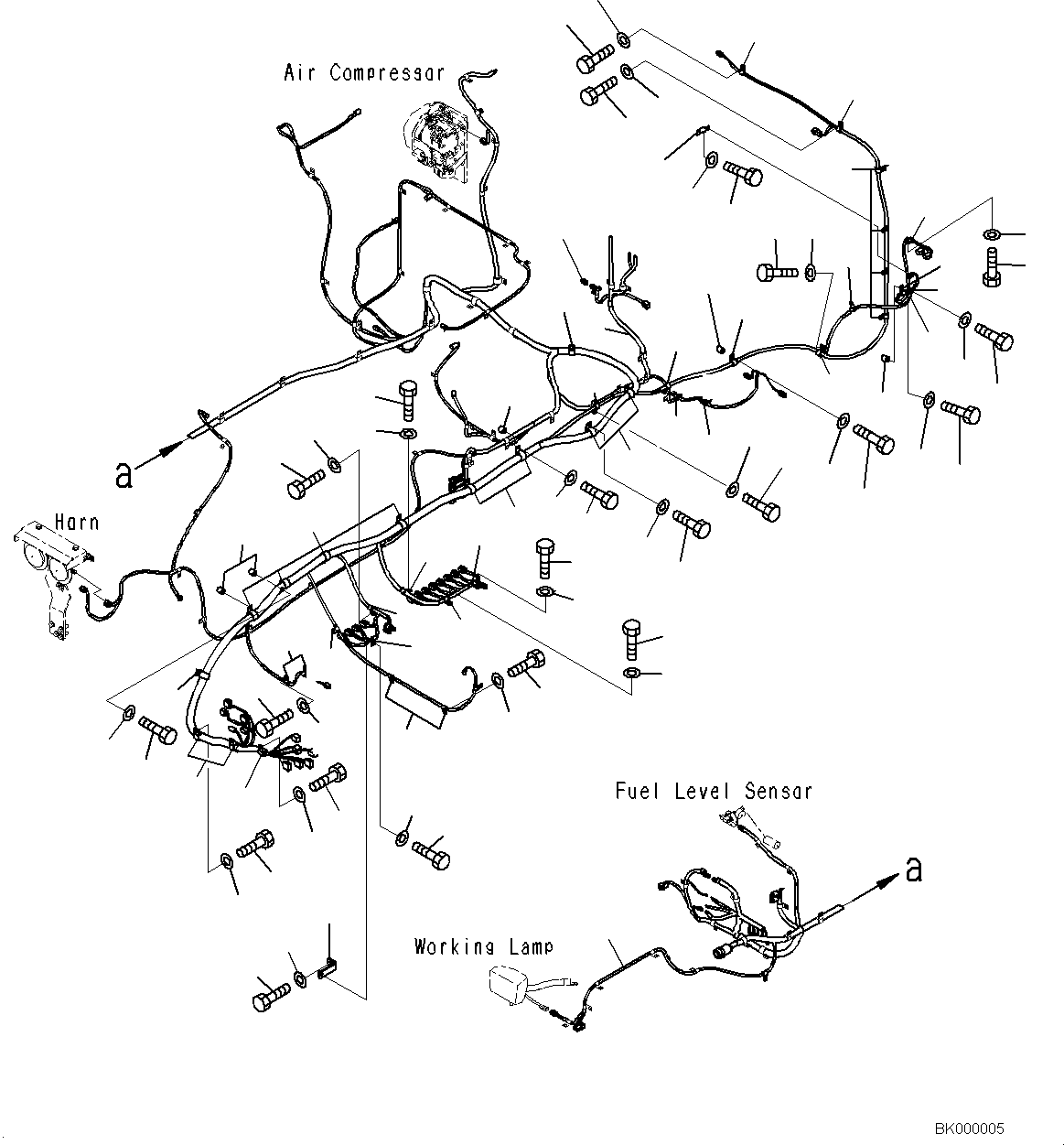 Жгут проводов 209-06-45812 KOMATSU