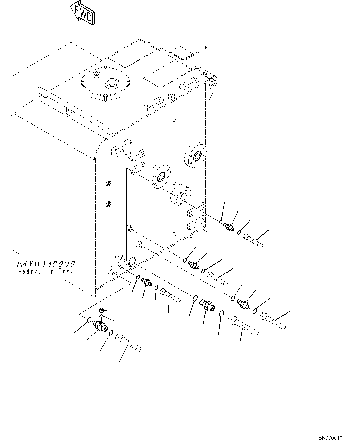 Шланг с торцевым уплотнением (02762-00611) KOMATSU