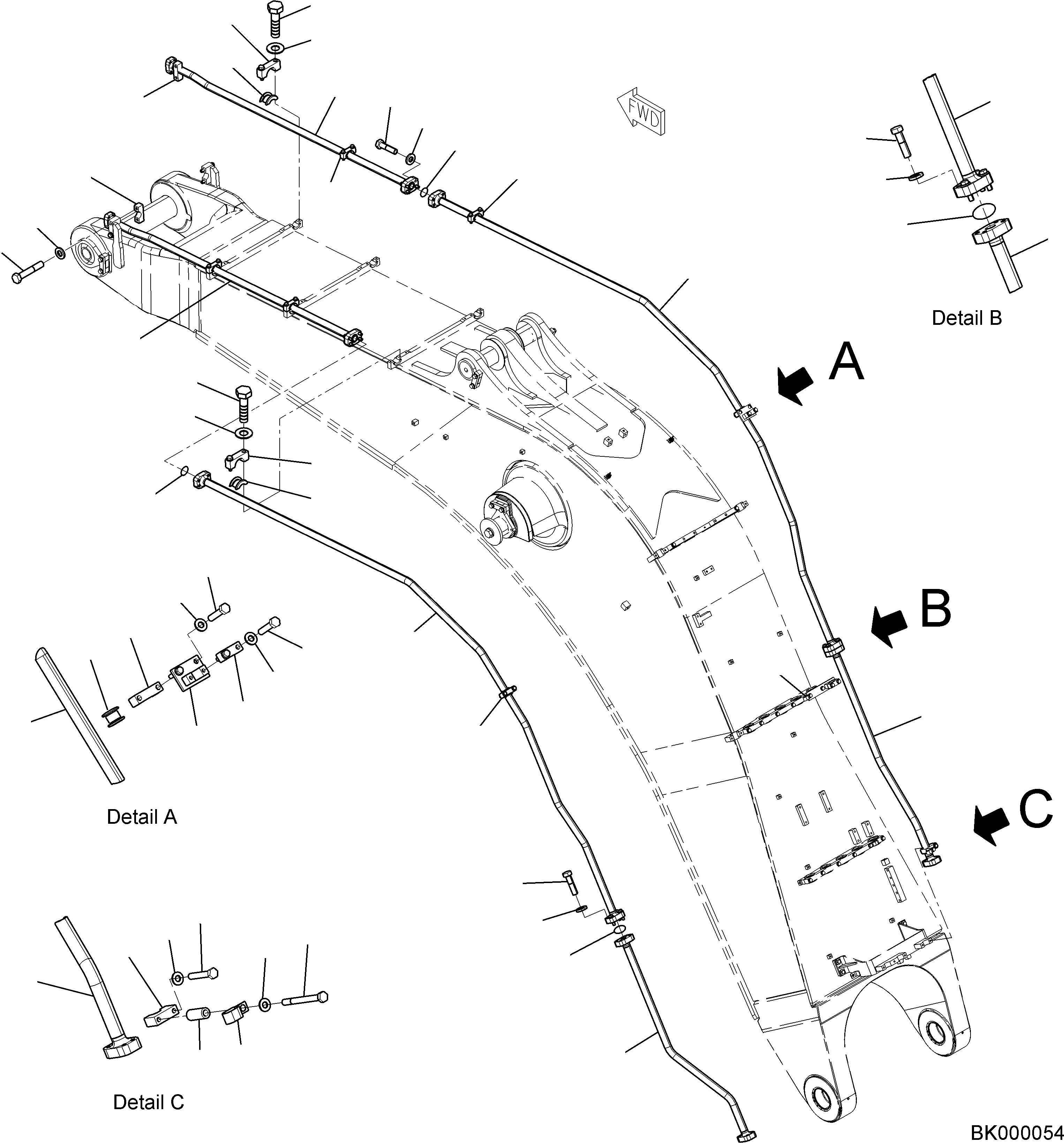 Кронштейн 209-62-79890 KOMATSU