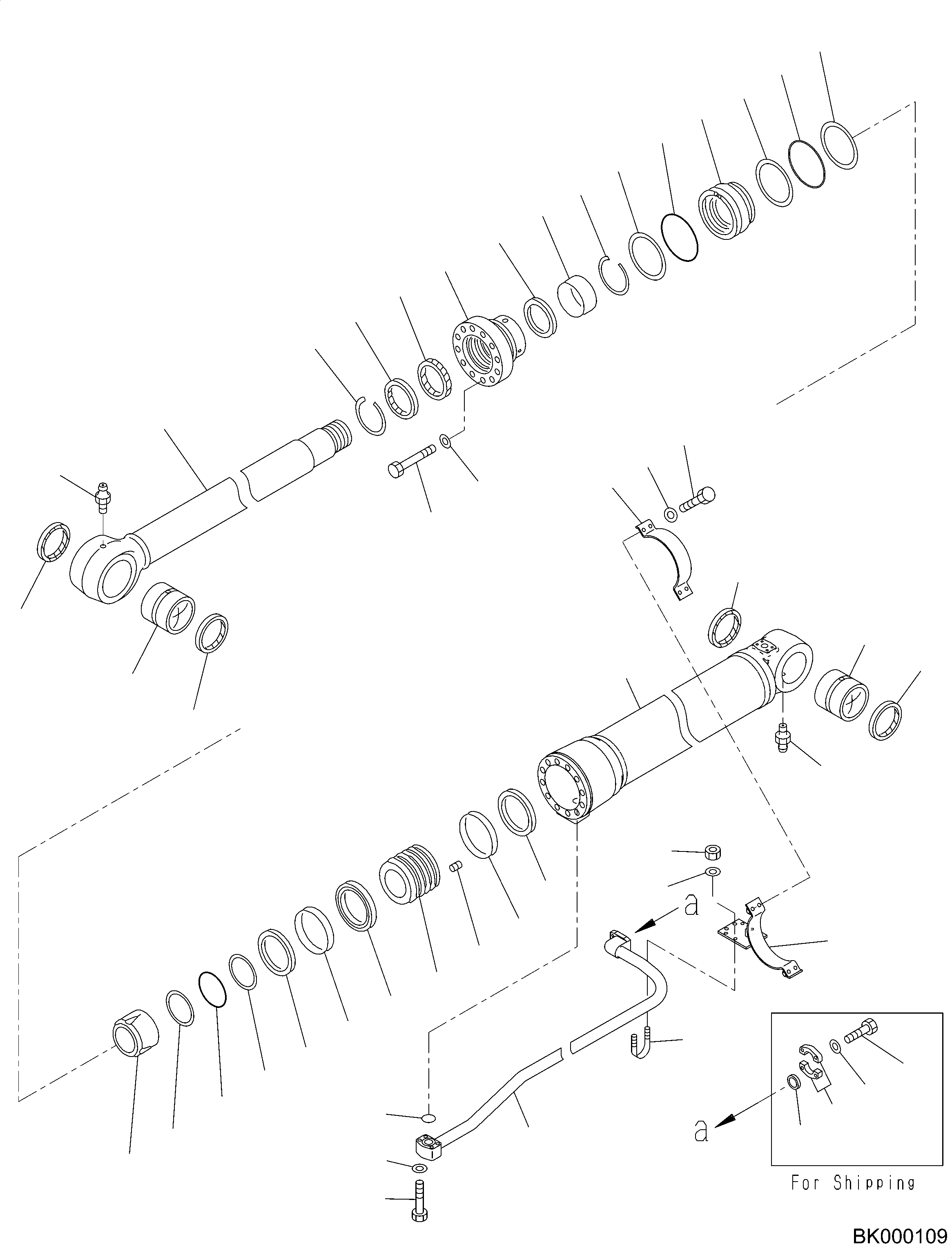 Boom Cylinder Assembly 707-01-0CA60 KOMATSU