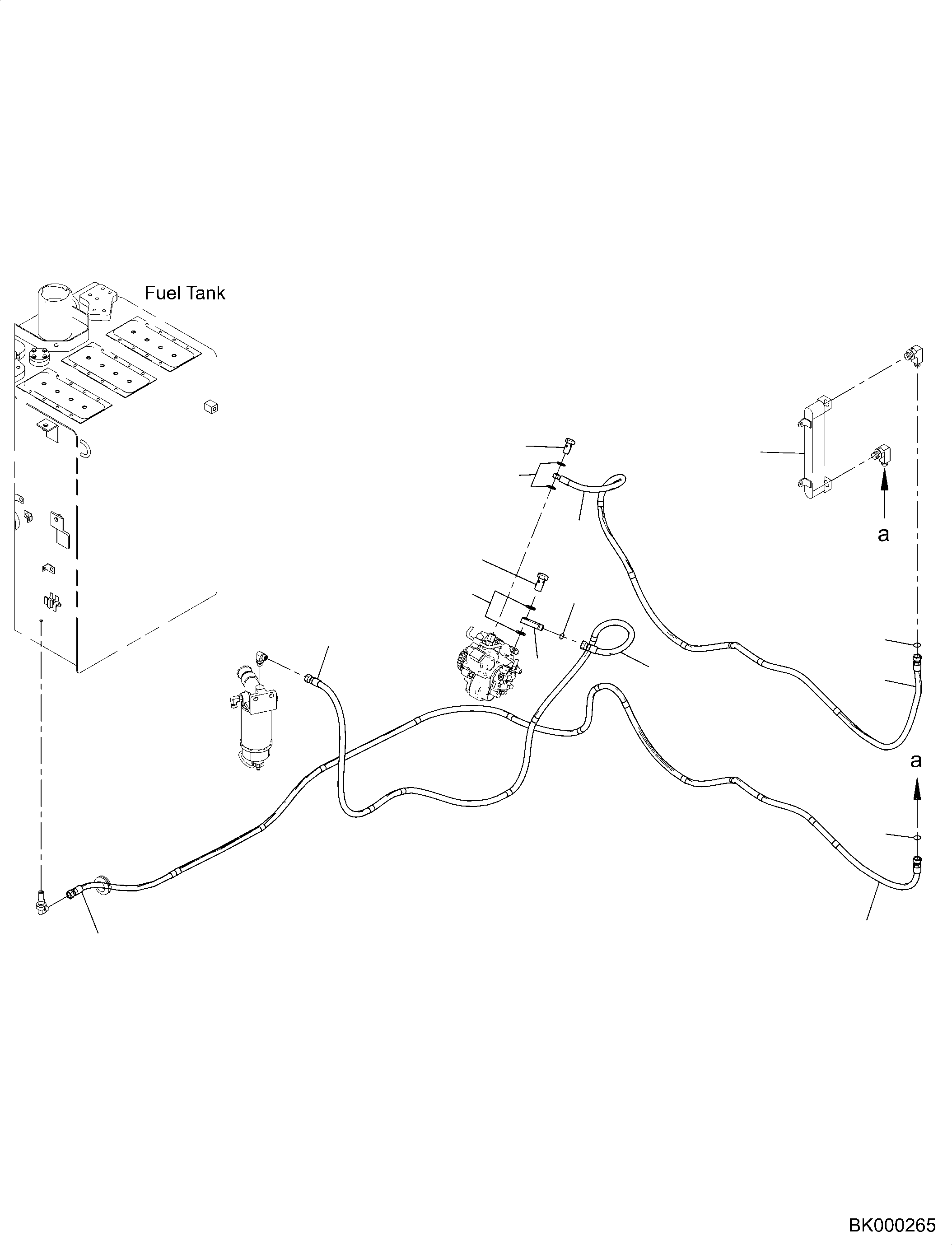 Шланг 2A5-04-25221 KOMATSU