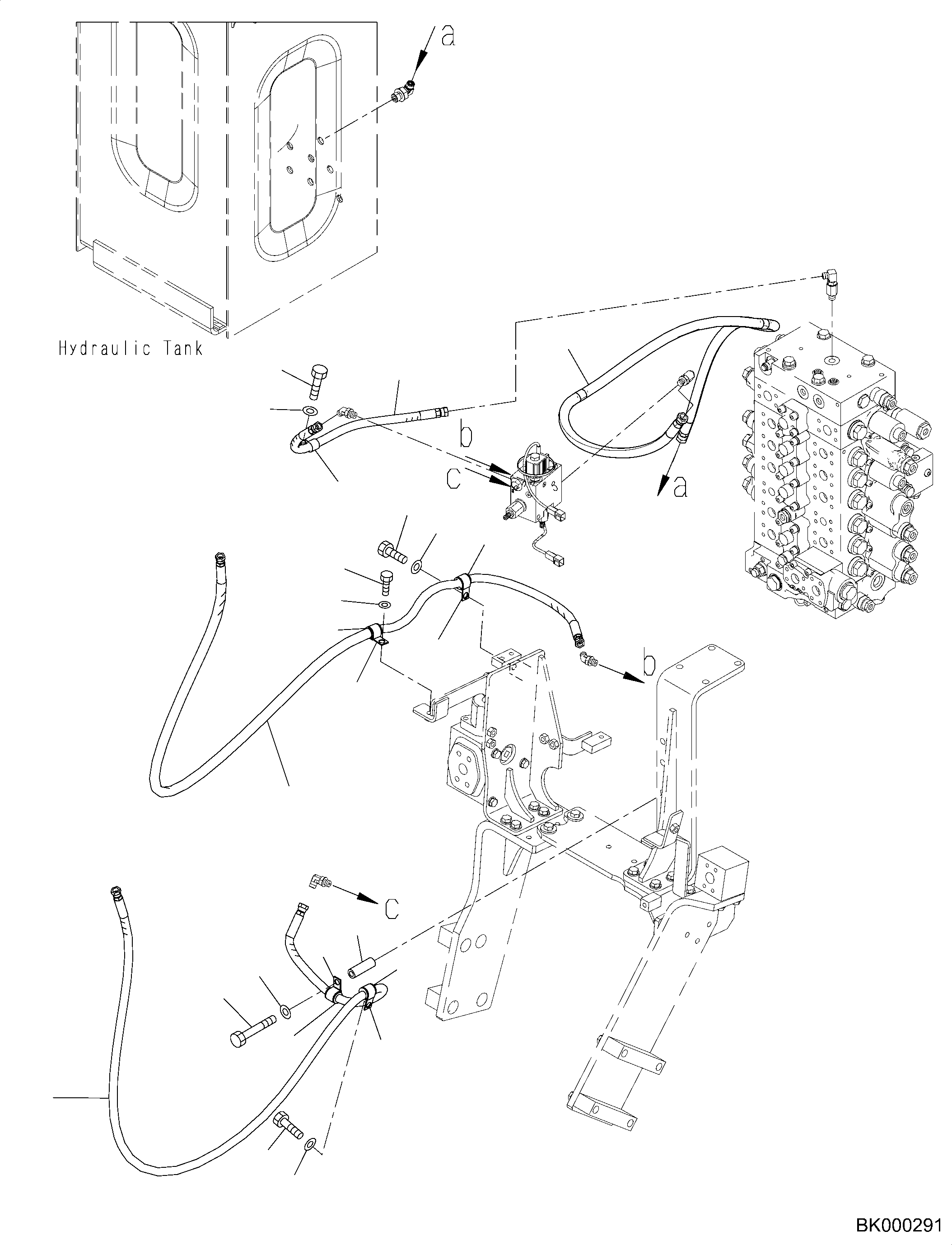 Шланг 2A5-62-K2280 KOMATSU