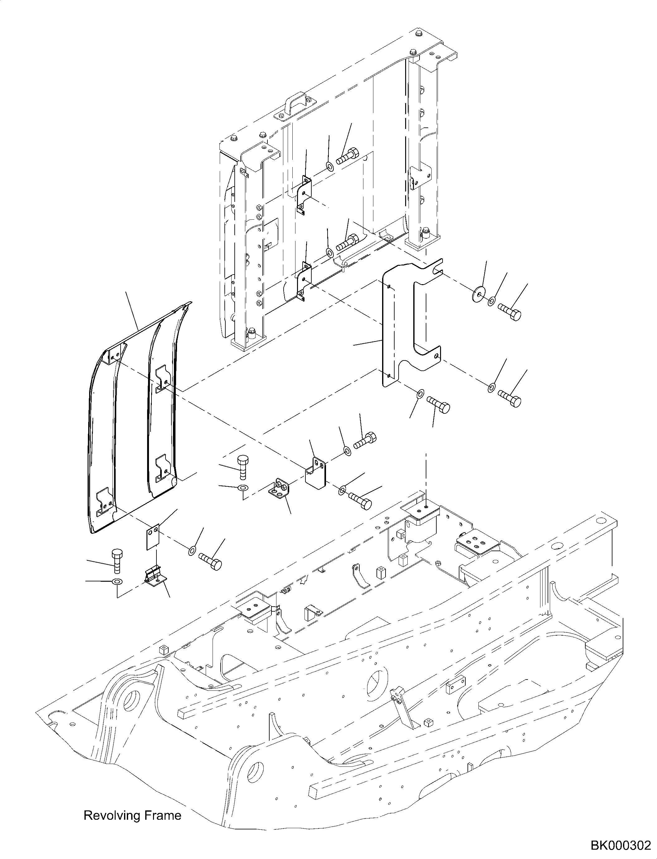 Кронштейн 2A5-54-K2610 KOMATSU