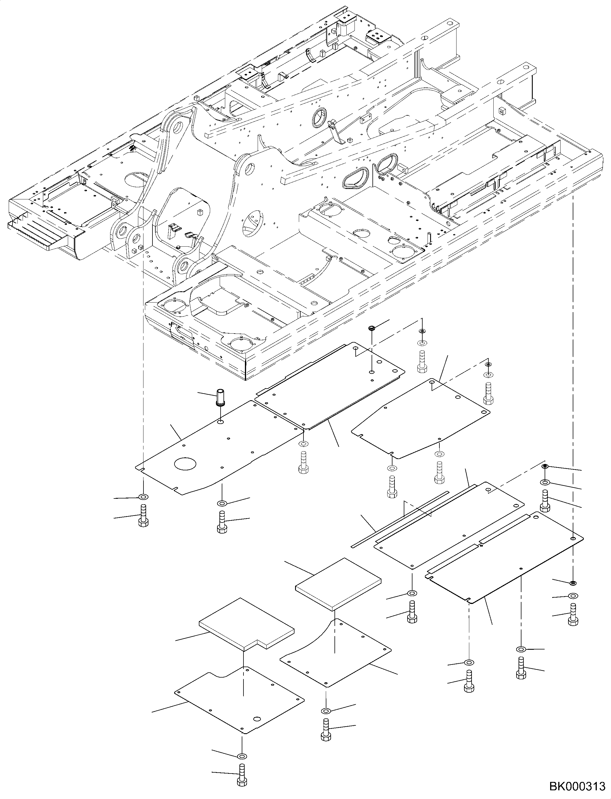 Крышка 2A5-54-11131 KOMATSU