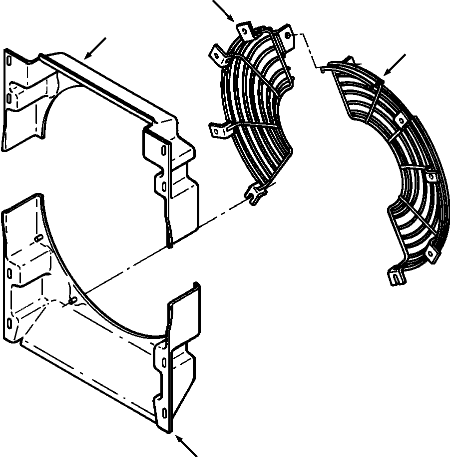 FAN SHROUDS AND GUARDS 1269 788 H91 KOMATSU