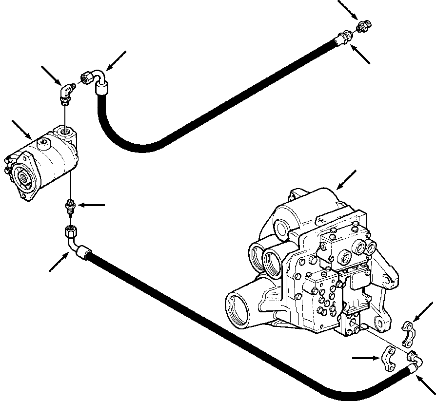 HOSE, PUMP TO RMF 710 741 C2 KOMATSU