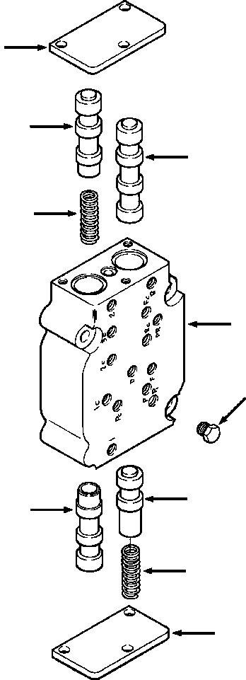 VALVE ASSY, RANGE SELECTOR 662 246 C92 KOMATSU