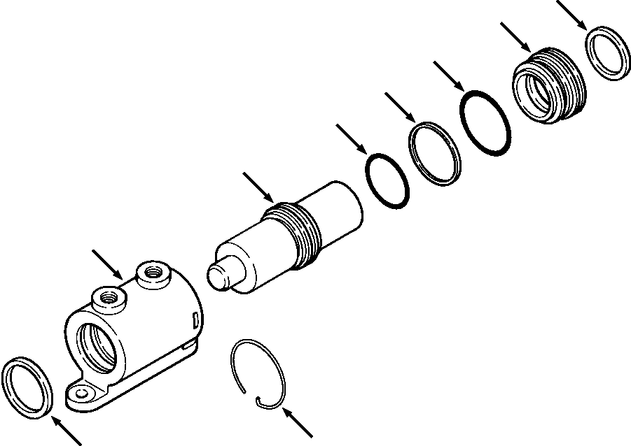 ASSEMBLY, STEERING CYLINDER 1211 653 H91 KOMATSU