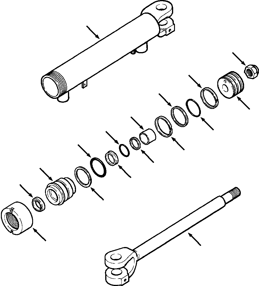 ROD, CYLINDER 620 633 H1 KOMATSU