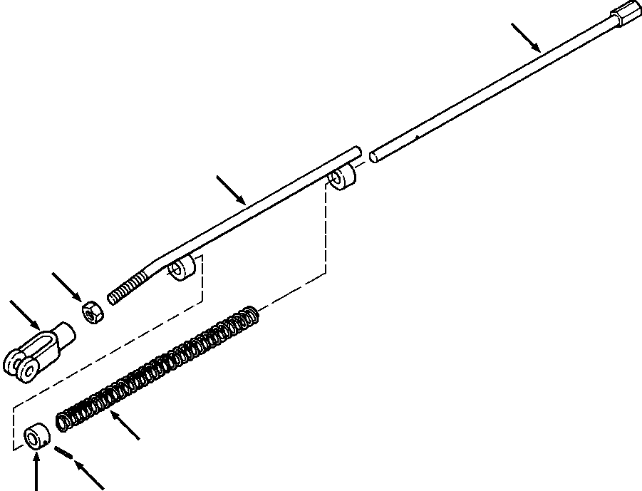 ROD, OVER TRAVEL 1258 321 H91 KOMATSU