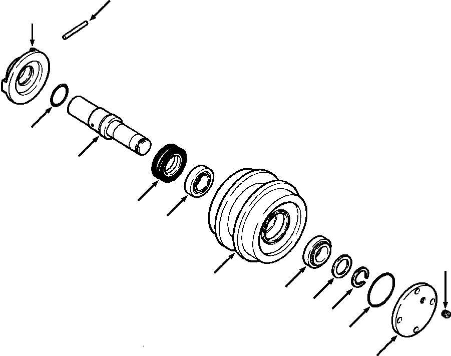 Пружинный штифт 618 573 R1 KOMATSU