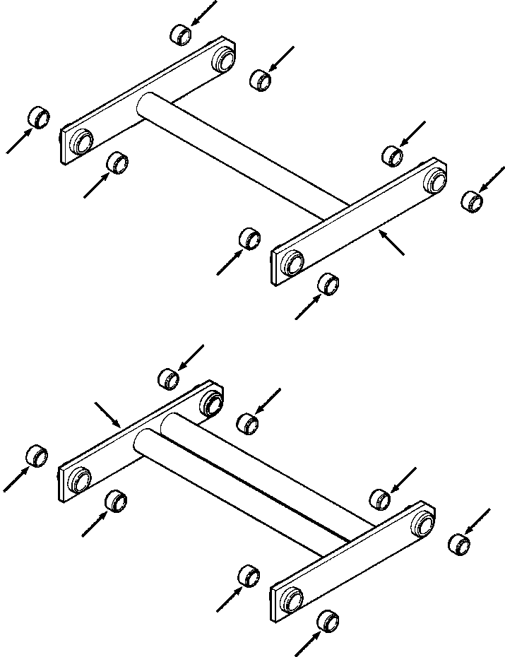 LINK ASSEMBLY, UPPER CONNECTING 540 032 R1 KOMATSU