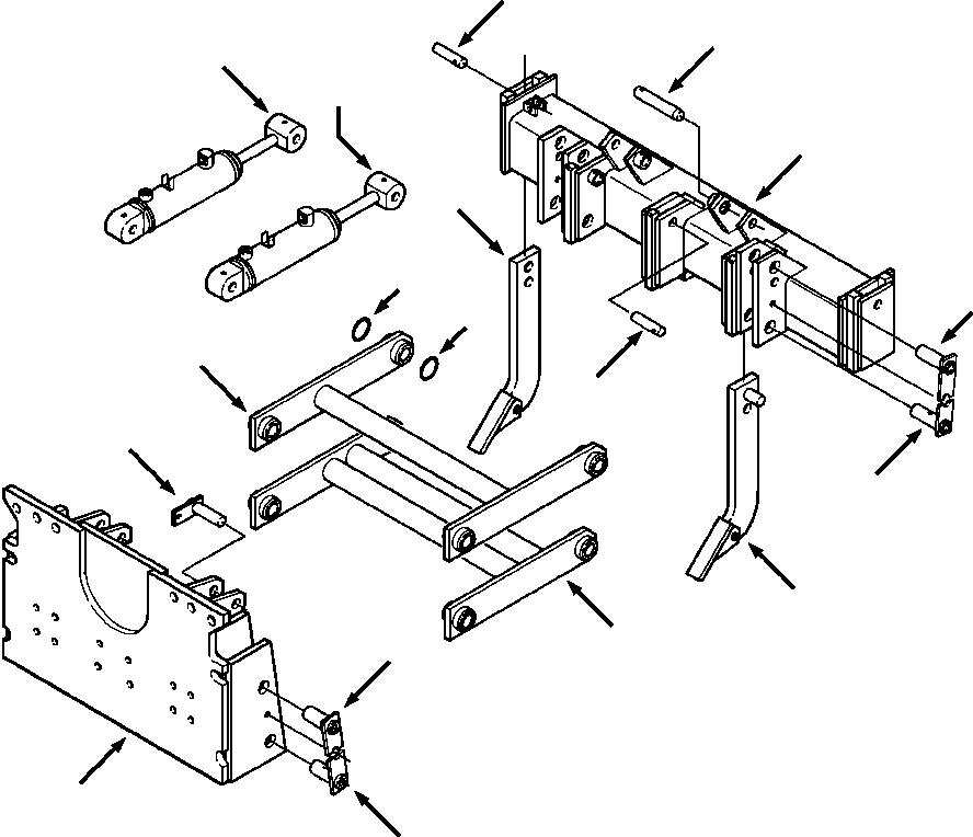 FRAME AND STABILIZER 701 488 C91 KOMATSU