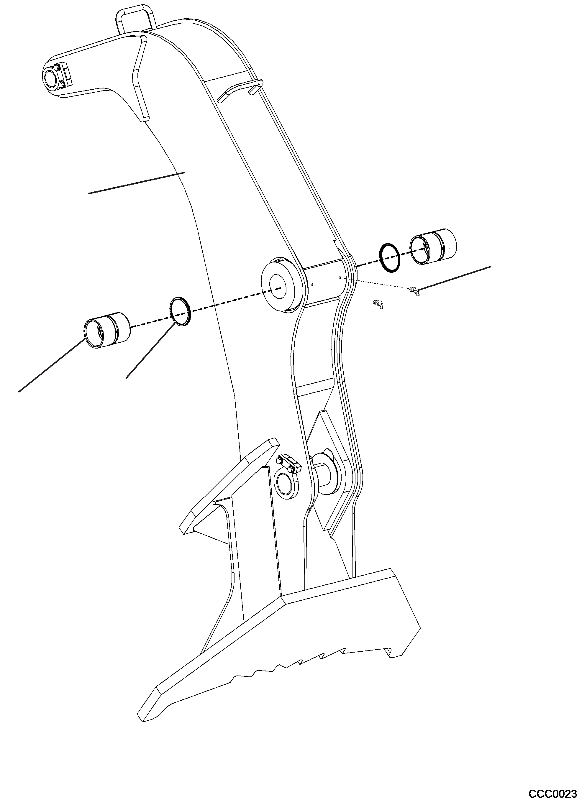 HEEL RACK 206-70-A1710 KOMATSU