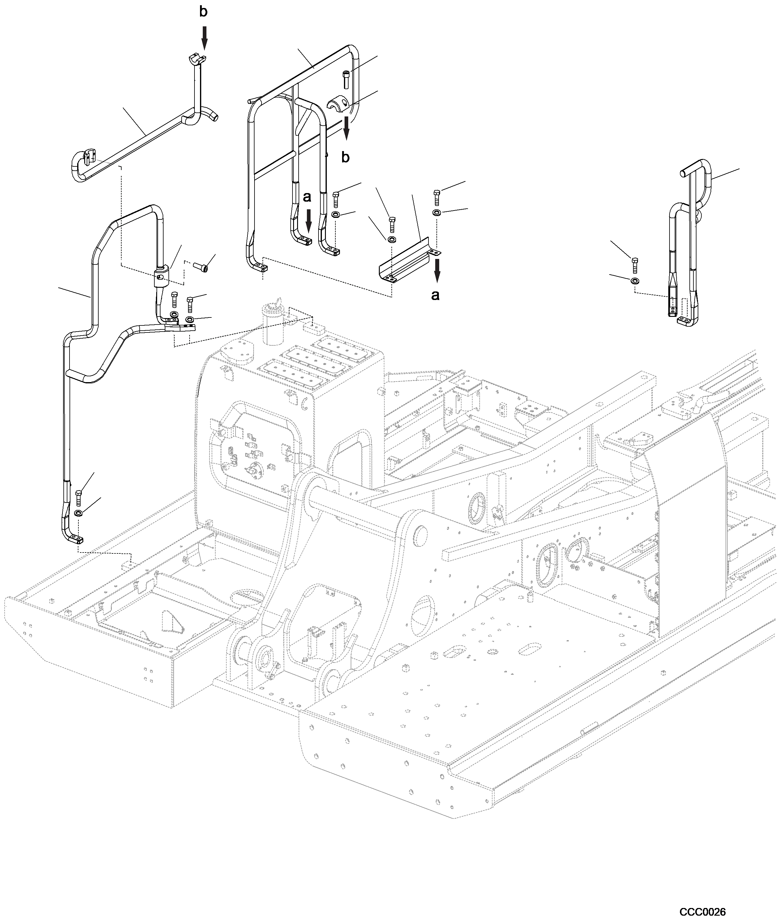Поручень 2A6-54-A1790 KOMATSU