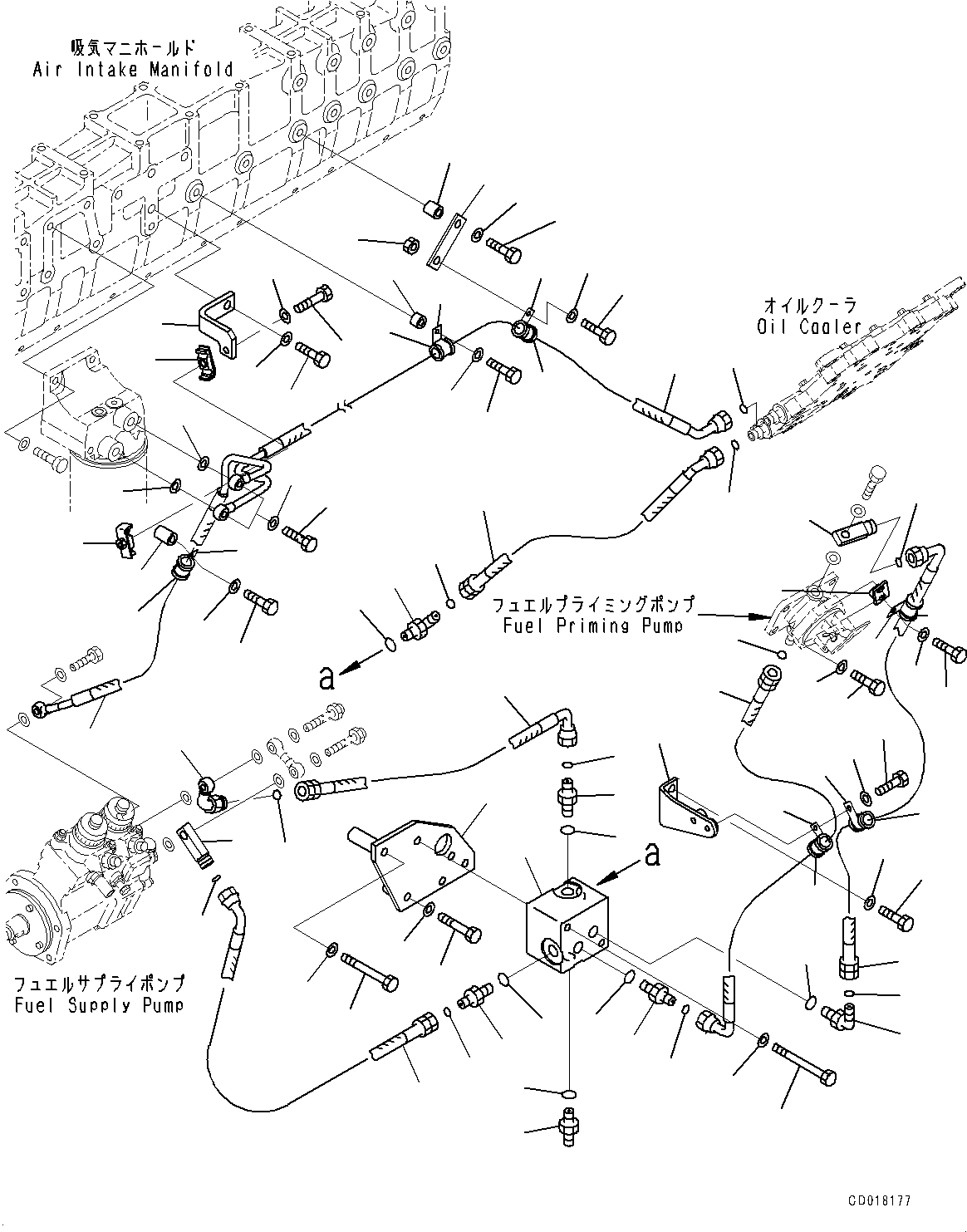 Шланг с торцевым уплотнением 02763-G04A3 KOMATSU