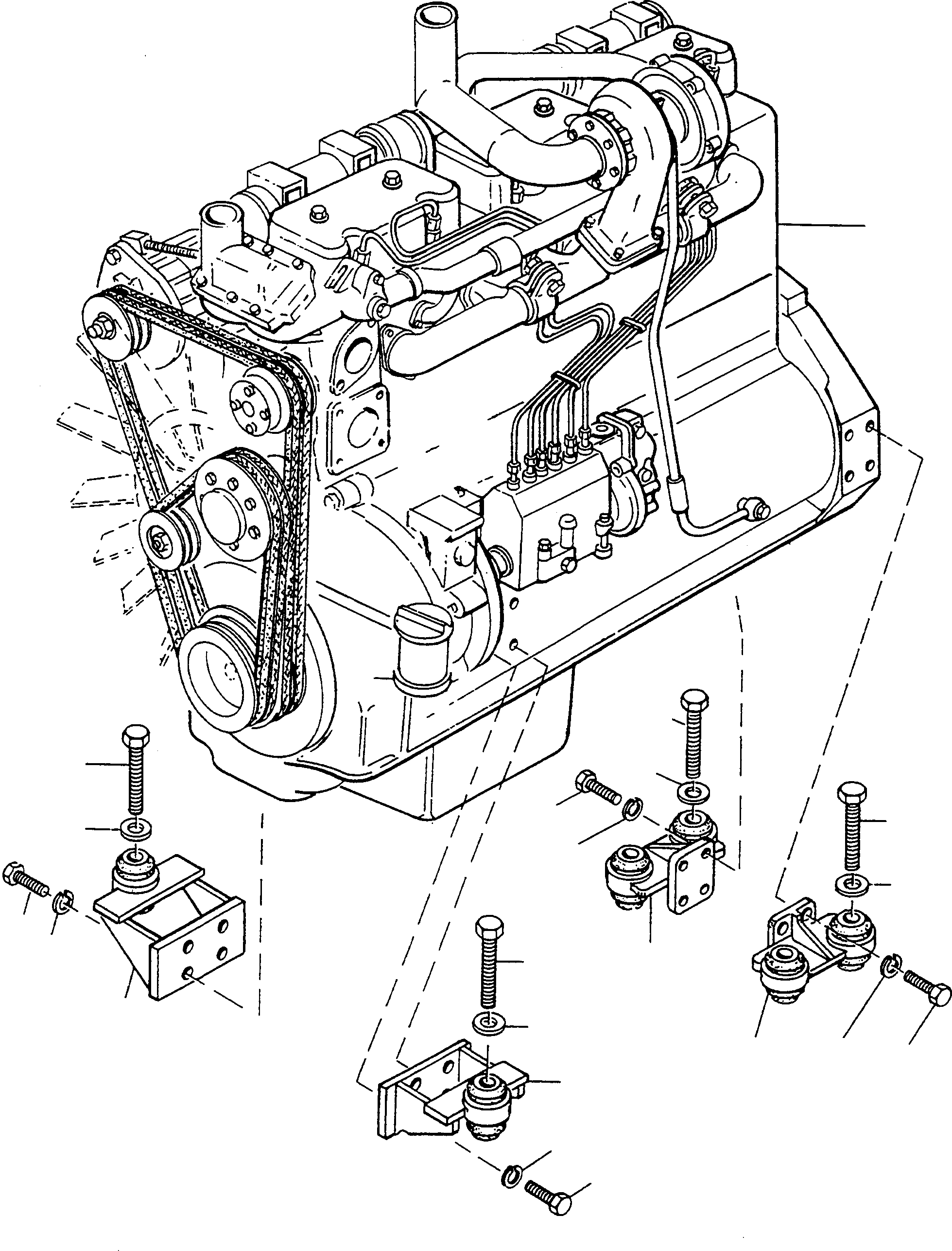 ENGINE 2992269M91 KOMATSU