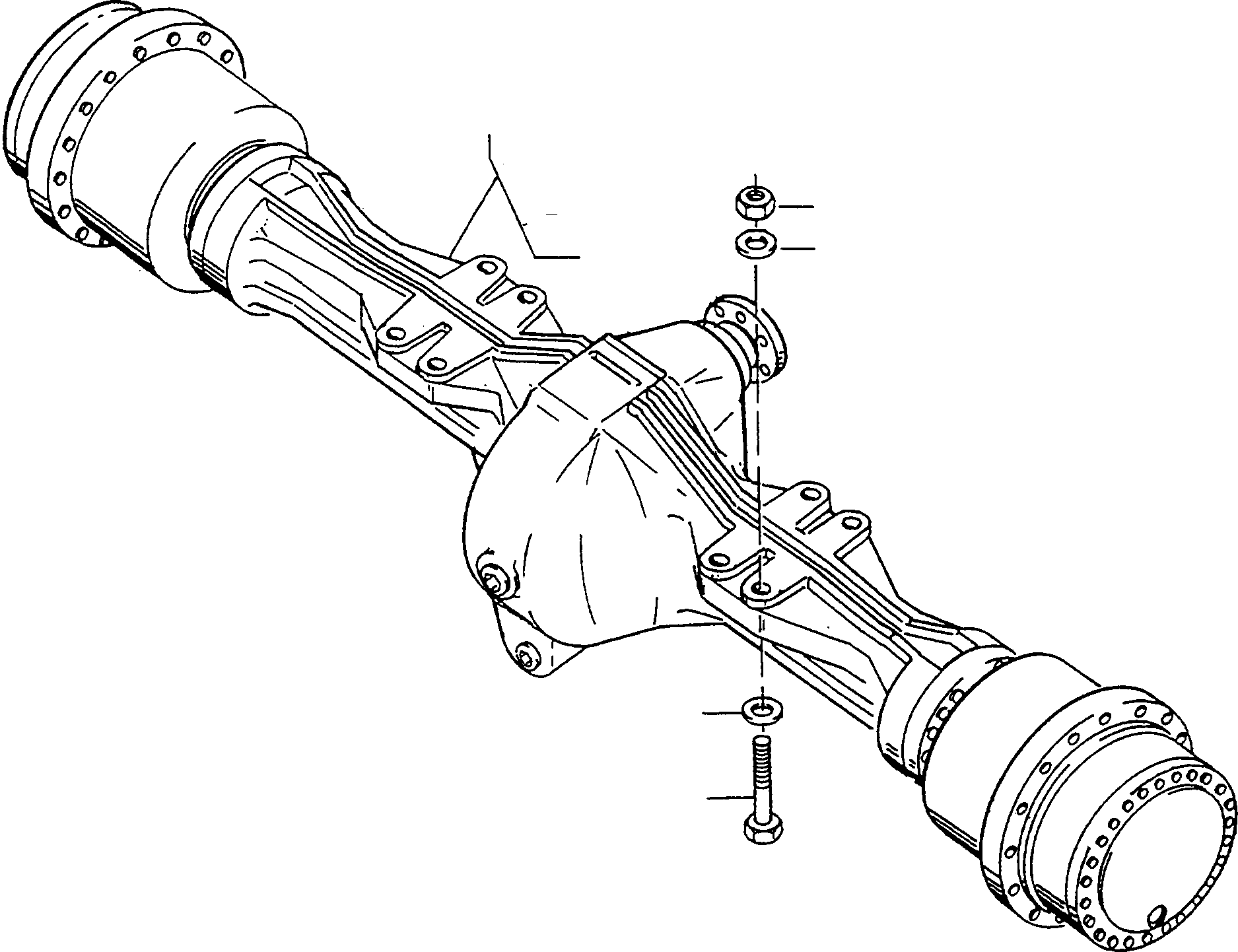 REAR AXLE 4246353M91 KOMATSU