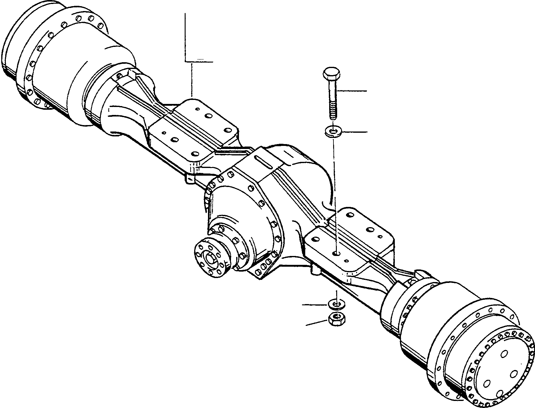 FRONT AXLE 4246354M91 KOMATSU