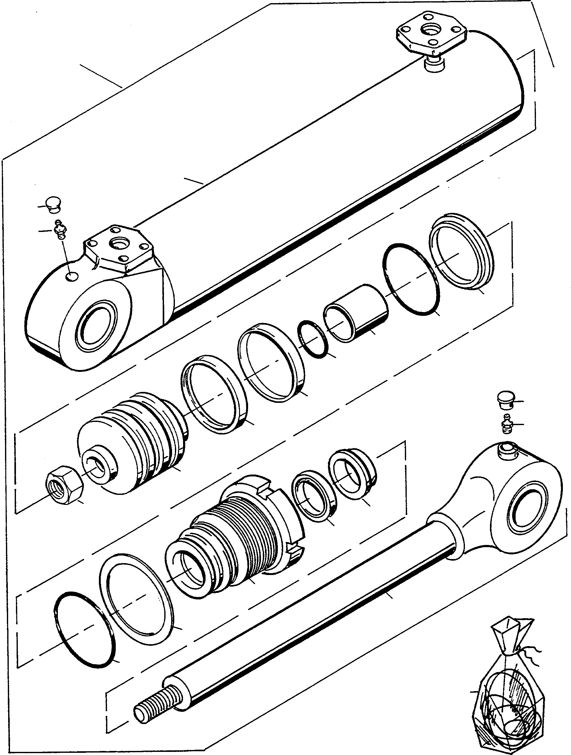 CYLINDER ROD 4910588M91 KOMATSU