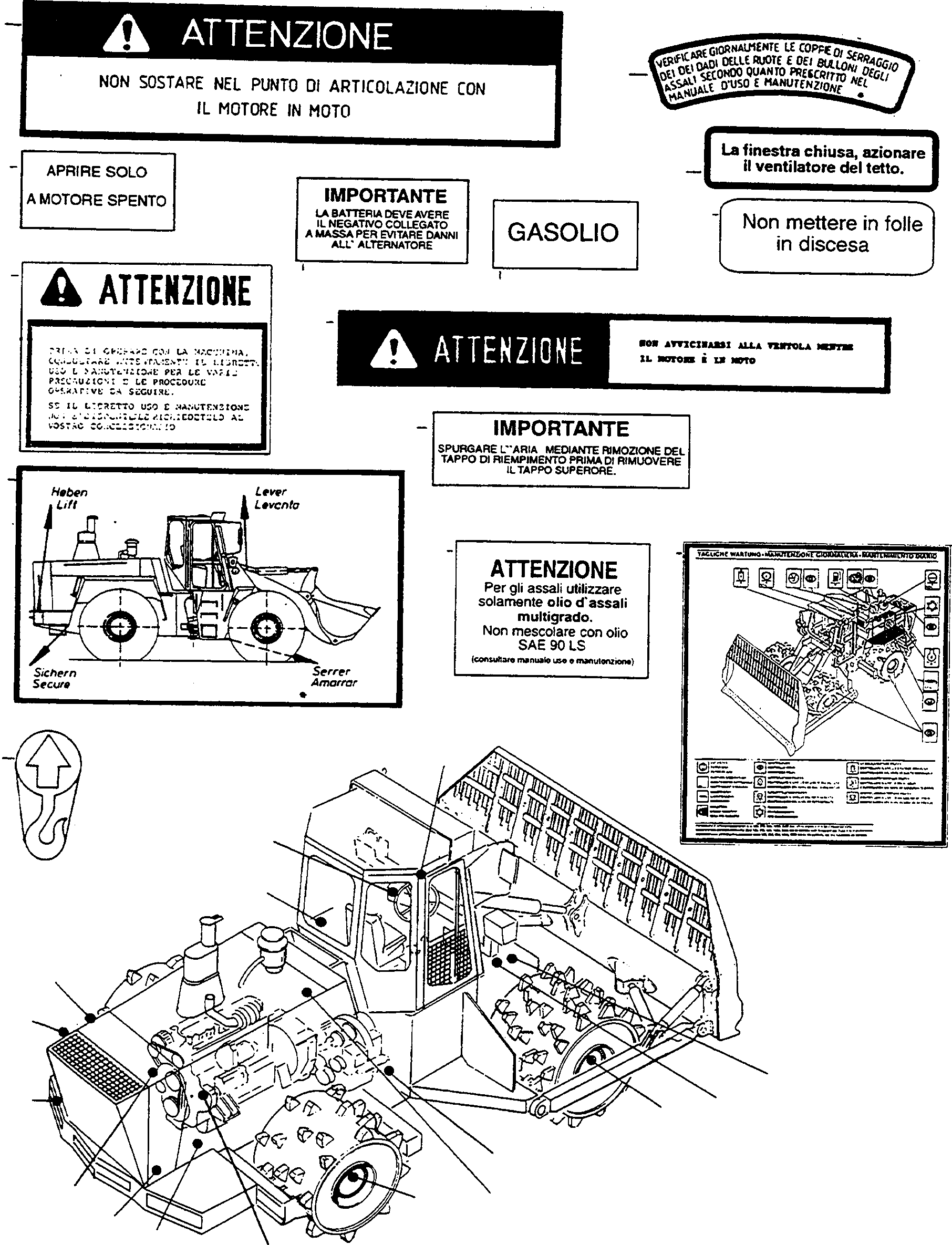 NOTE PLATE 4221522M1 KOMATSU