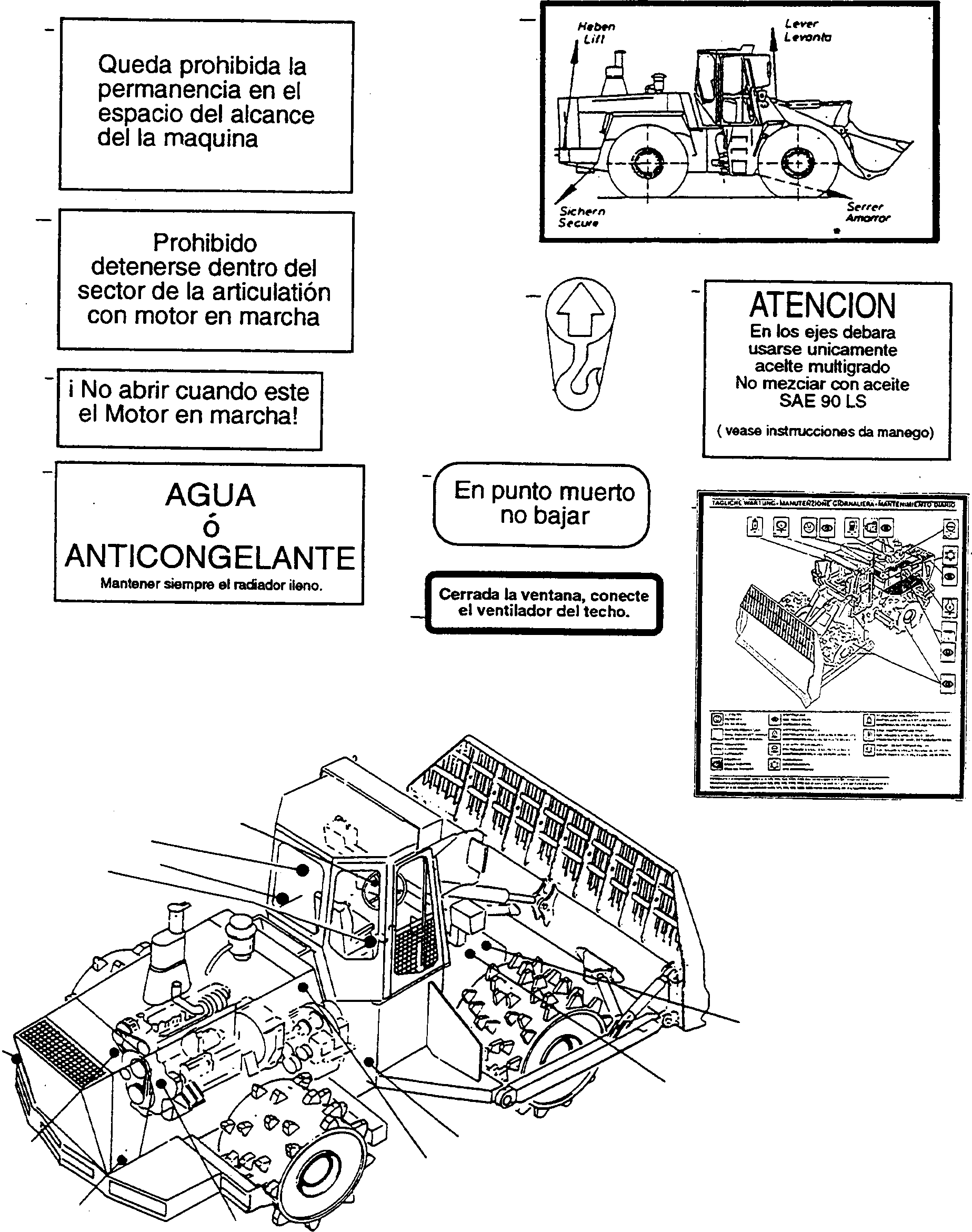 NOTE PLATE 4220951M1 KOMATSU