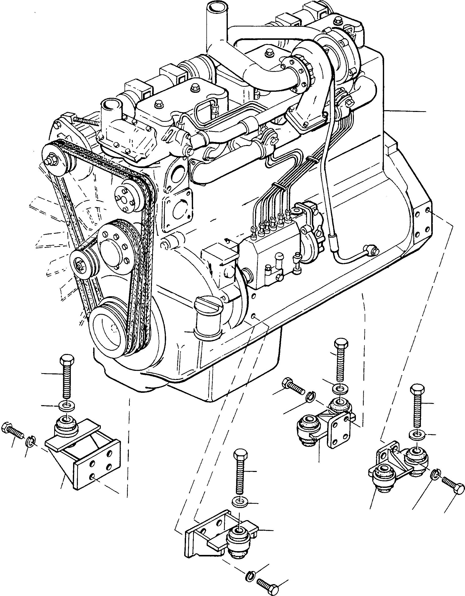 ENGINE 2992247M91 KOMATSU