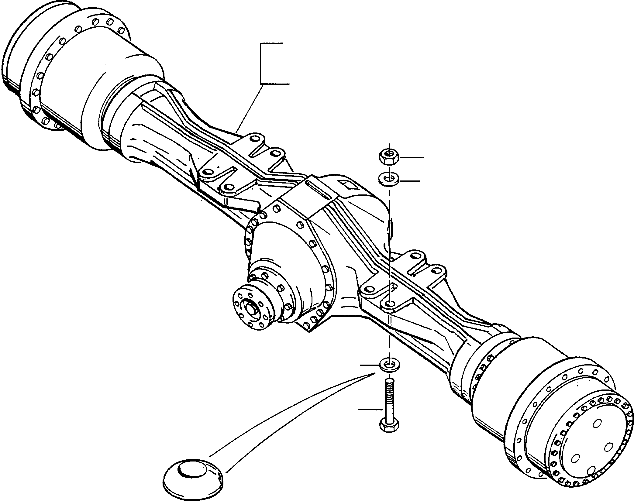 FRONT AXLE 4221155M91 KOMATSU