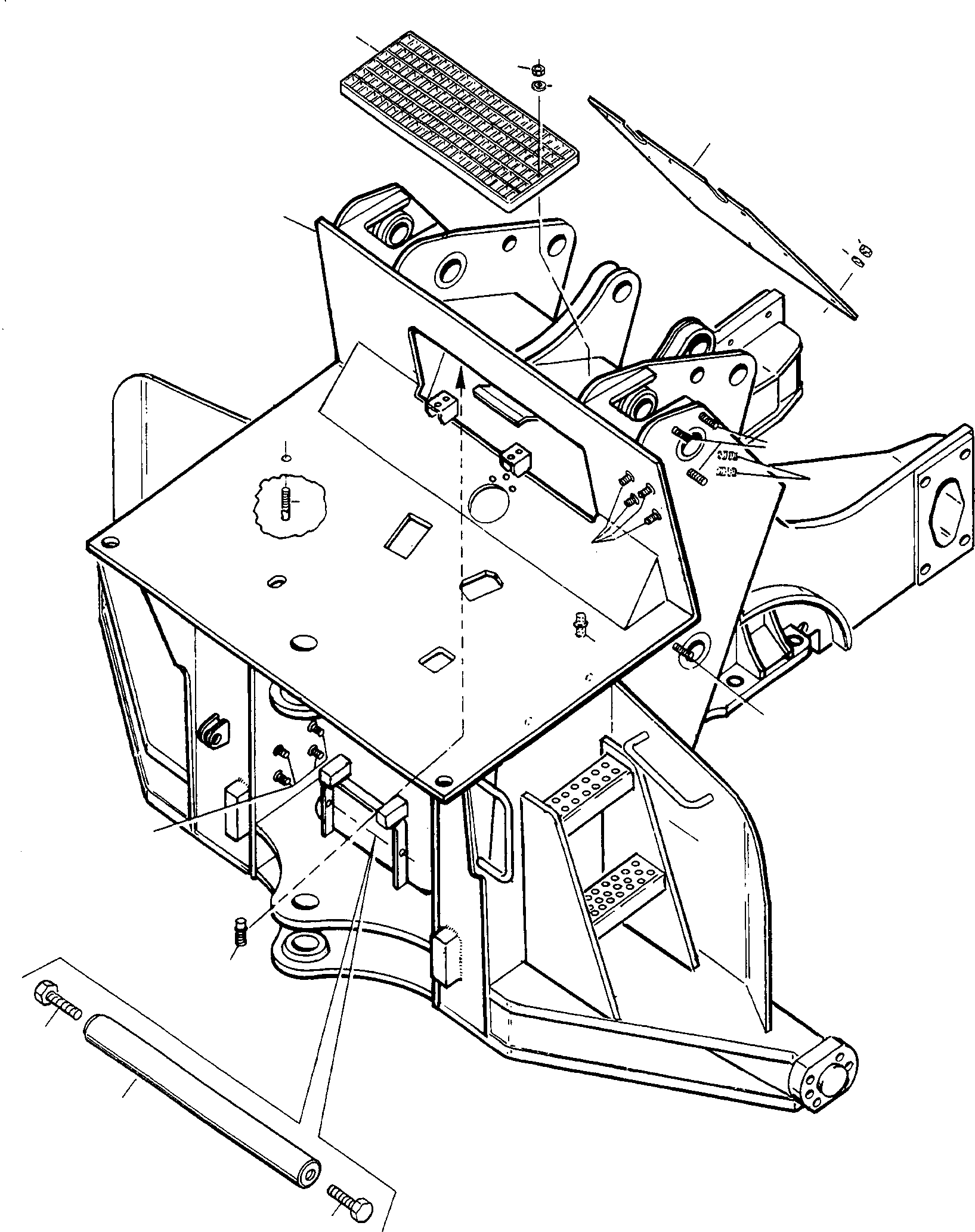 FRONT FRAME 4220168M92 KOMATSU