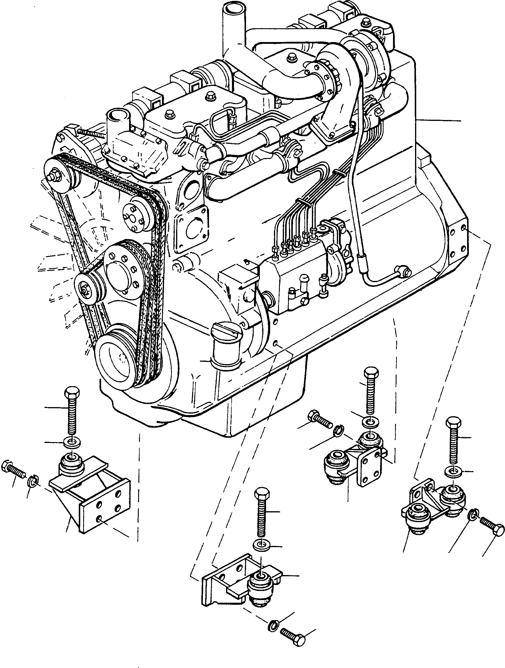 ENGINE 2992246M91 KOMATSU