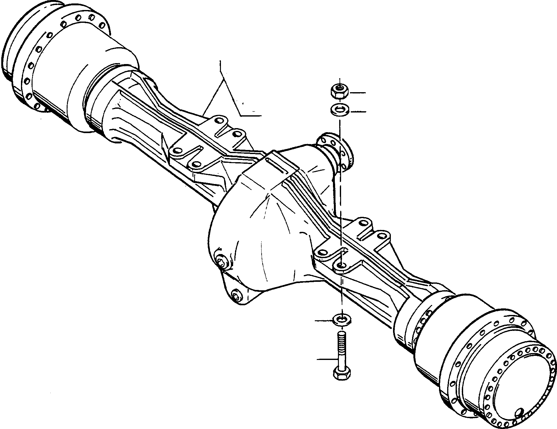 REAR AXLE 4221393M91 KOMATSU