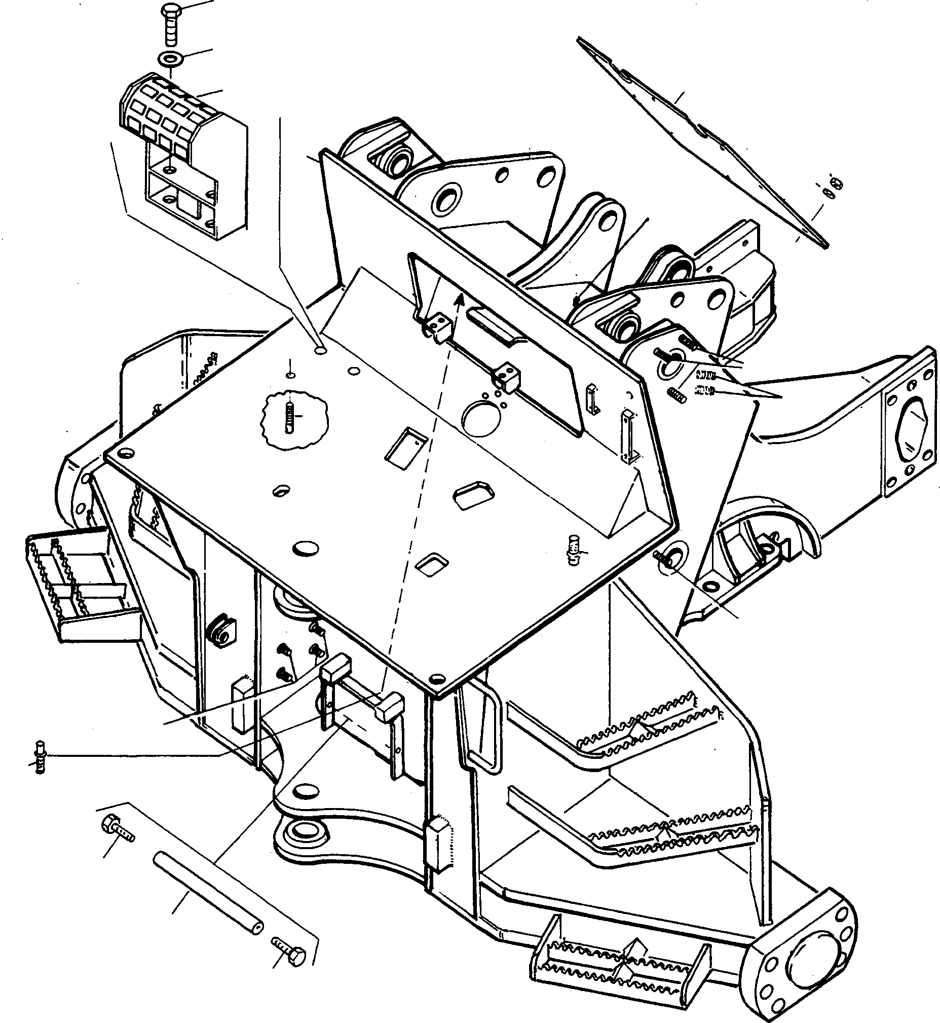 FRONT FRAME 4221437M91 KOMATSU