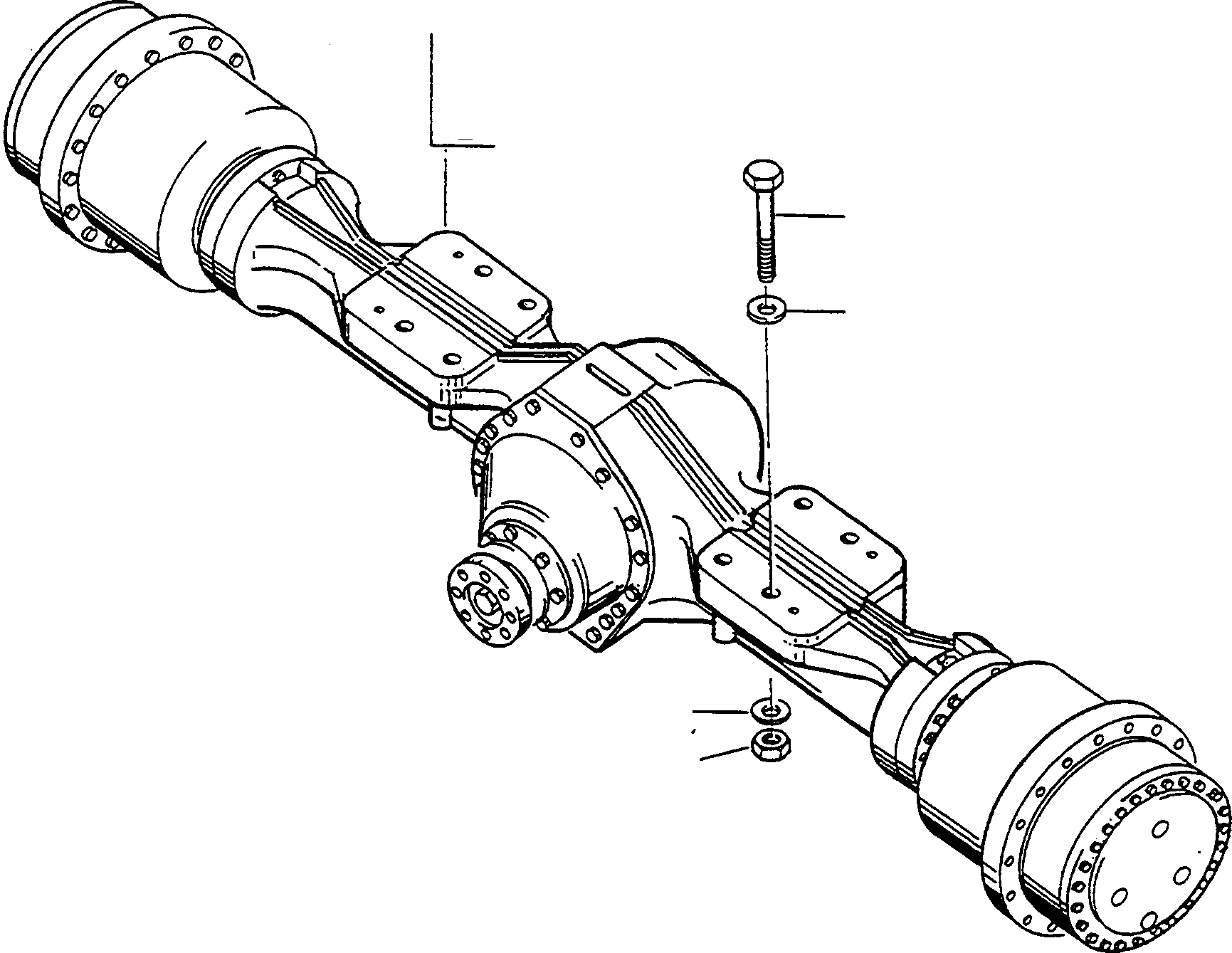 FRONT AXLE 4246352M91 KOMATSU