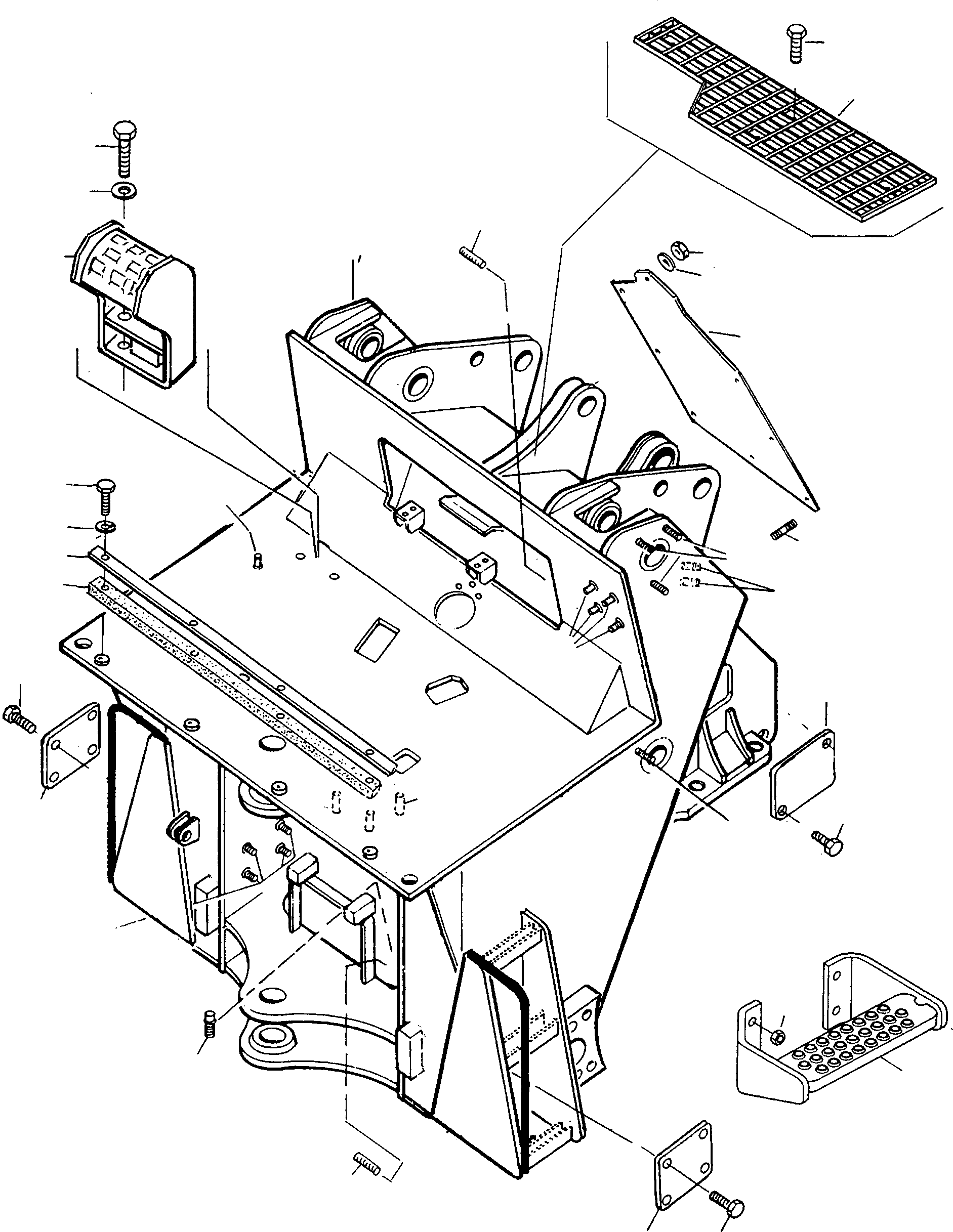 FRONT FRAME 4245574M91 KOMATSU