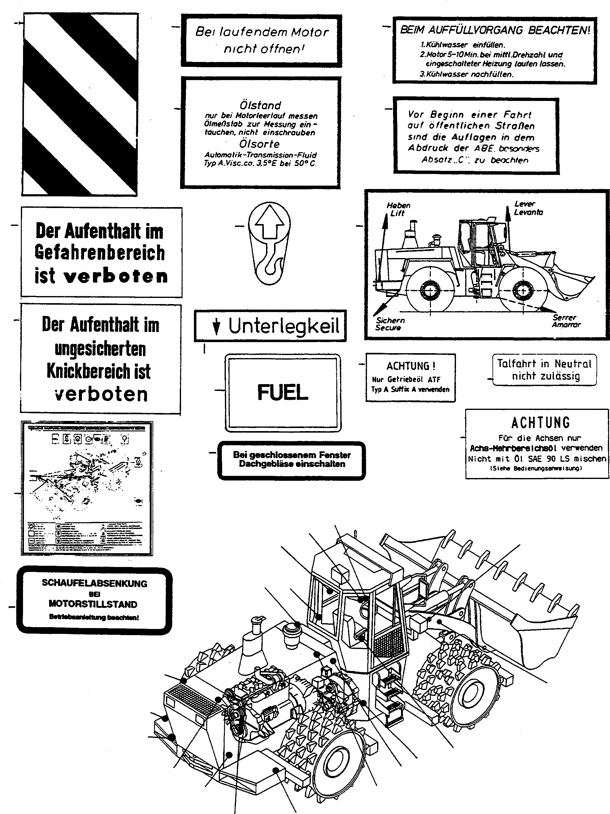 NOTE PLATE 4245869M1 KOMATSU
