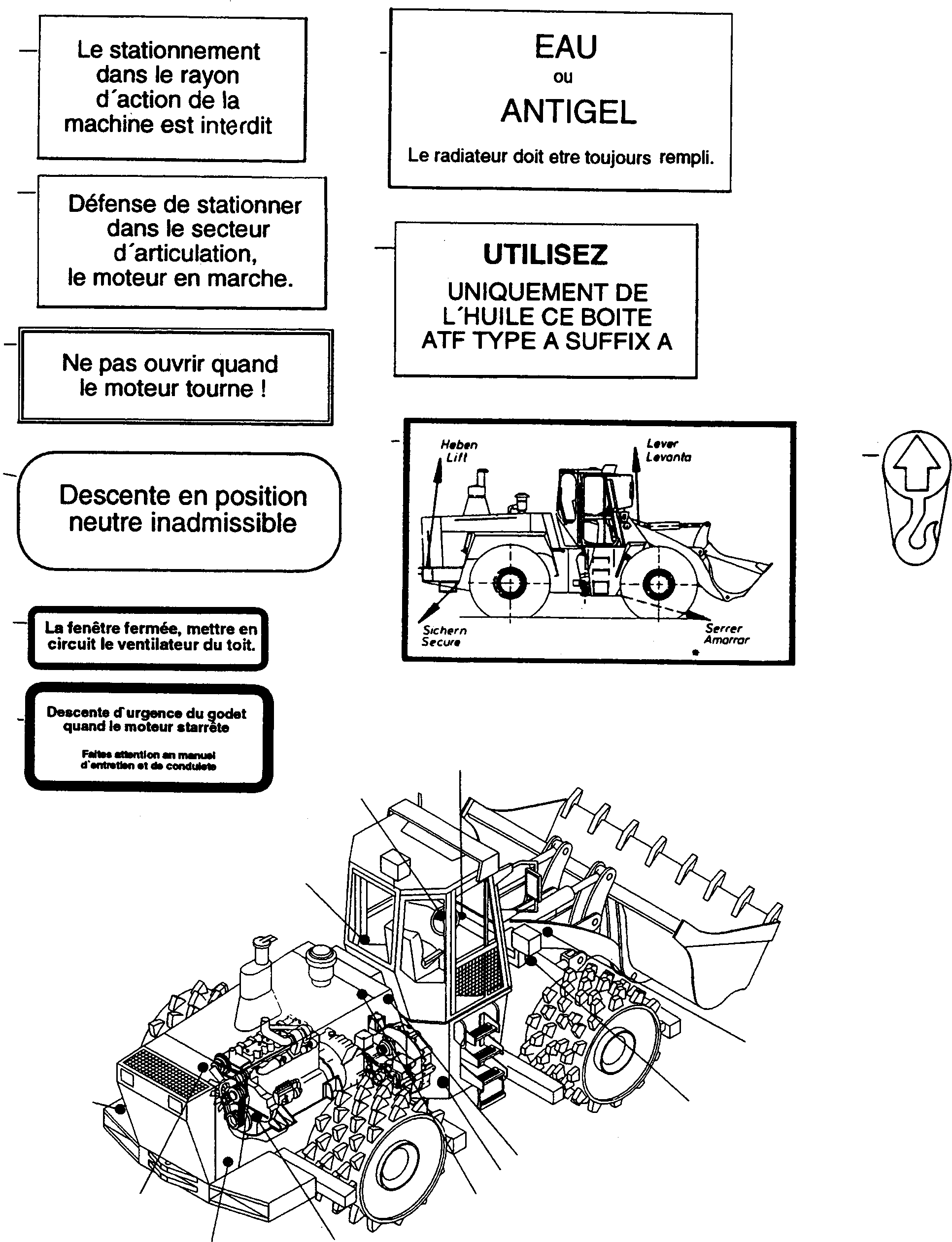 NOTE PLATE 4246515M1 KOMATSU