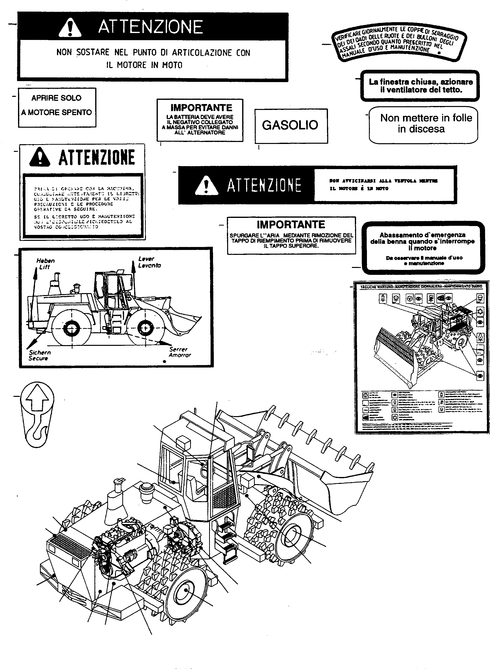 NOTE PLATE 4246517M1 KOMATSU