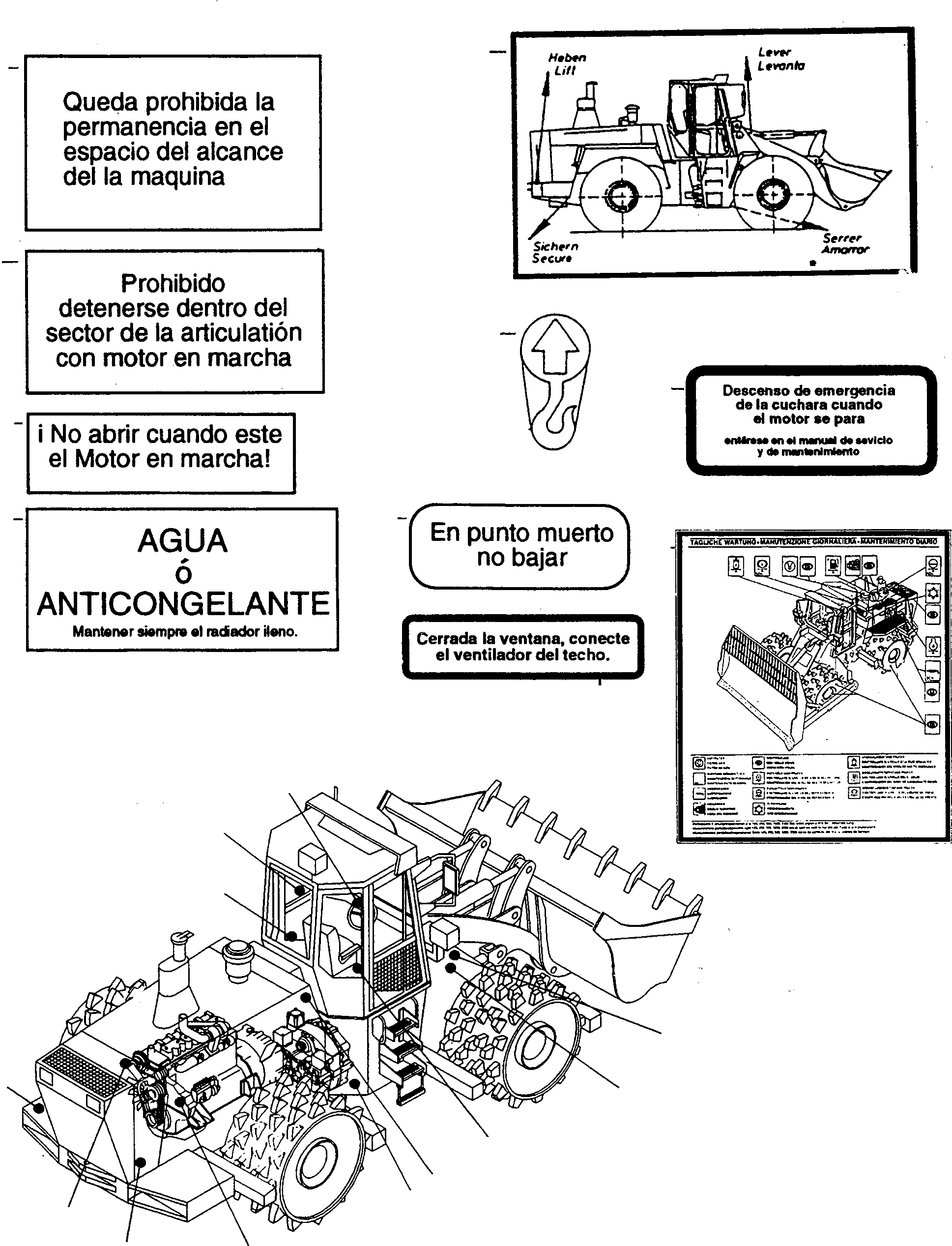 NOTE PLATE 4246516M1 KOMATSU