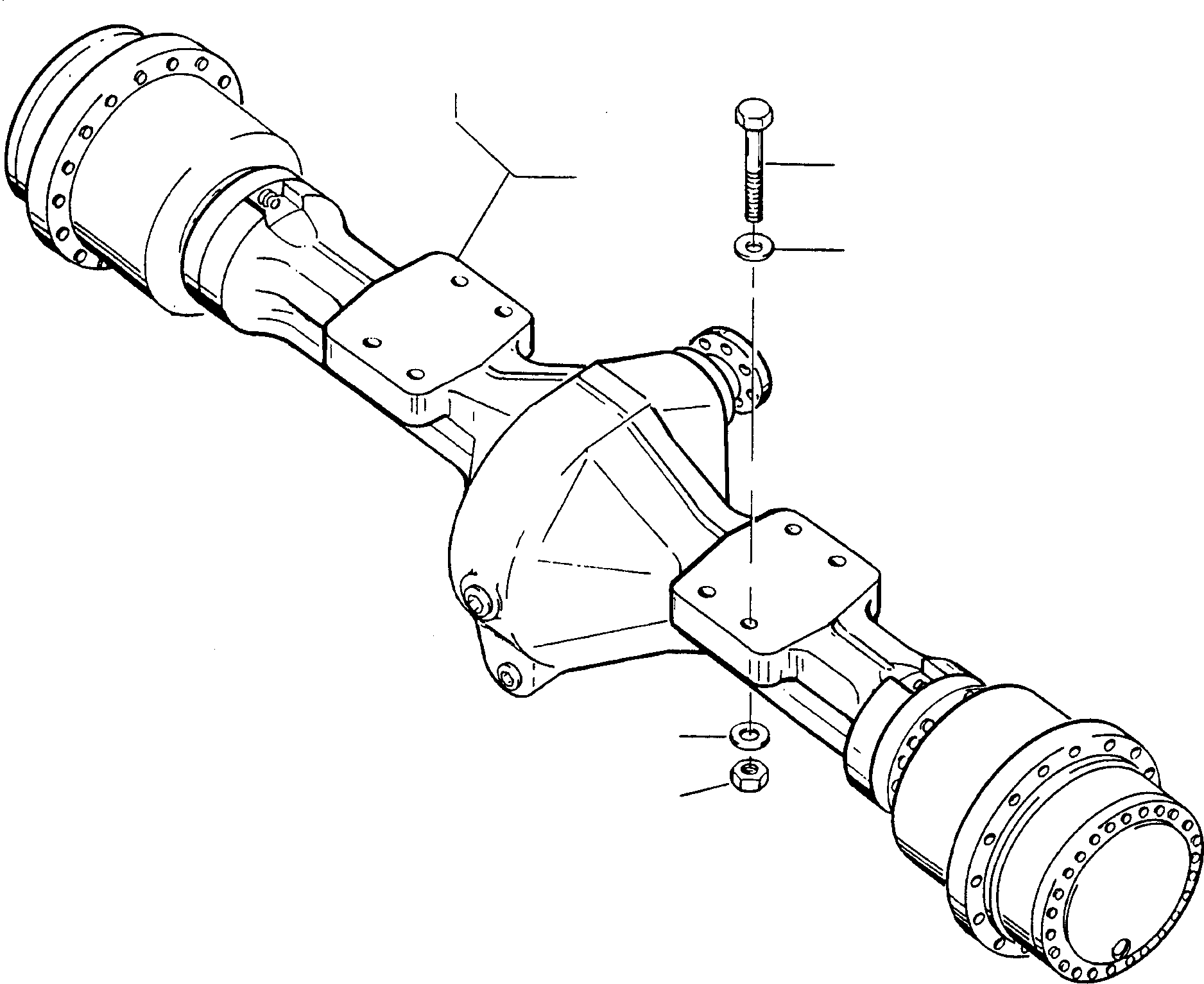 REAR AXLE 4221202M91 KOMATSU
