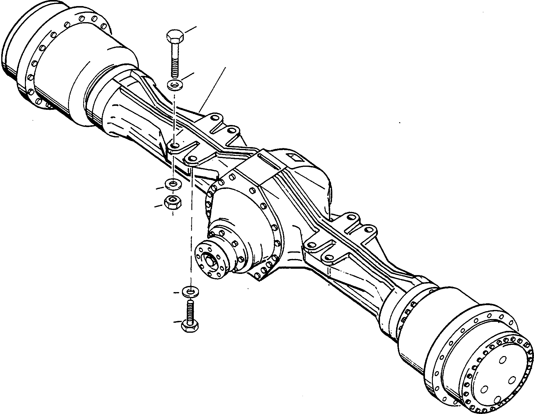FRONT AXLE 4221201M91 KOMATSU