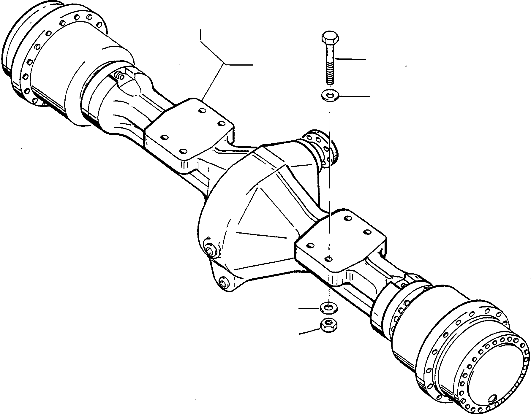 REAR AXLE 4221395M91 KOMATSU