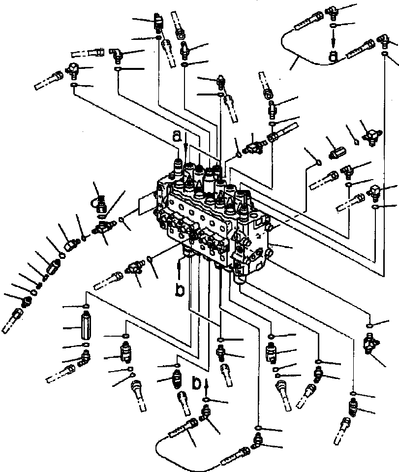 MAIN VALVE ASSEMBLY - S/N A83001-A83956 723-46-13502 KOMATSU