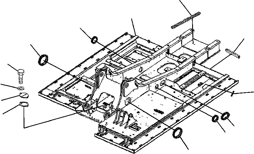 FRAME, ADDITIONAL FUEL/COUNTERWEIGHT 206-46-A3710 KOMATSU