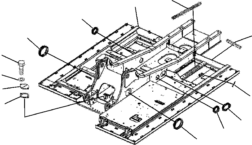 FRAME, ADDITIONAL FUEL, CABLESS 206-46-A3940 KOMATSU