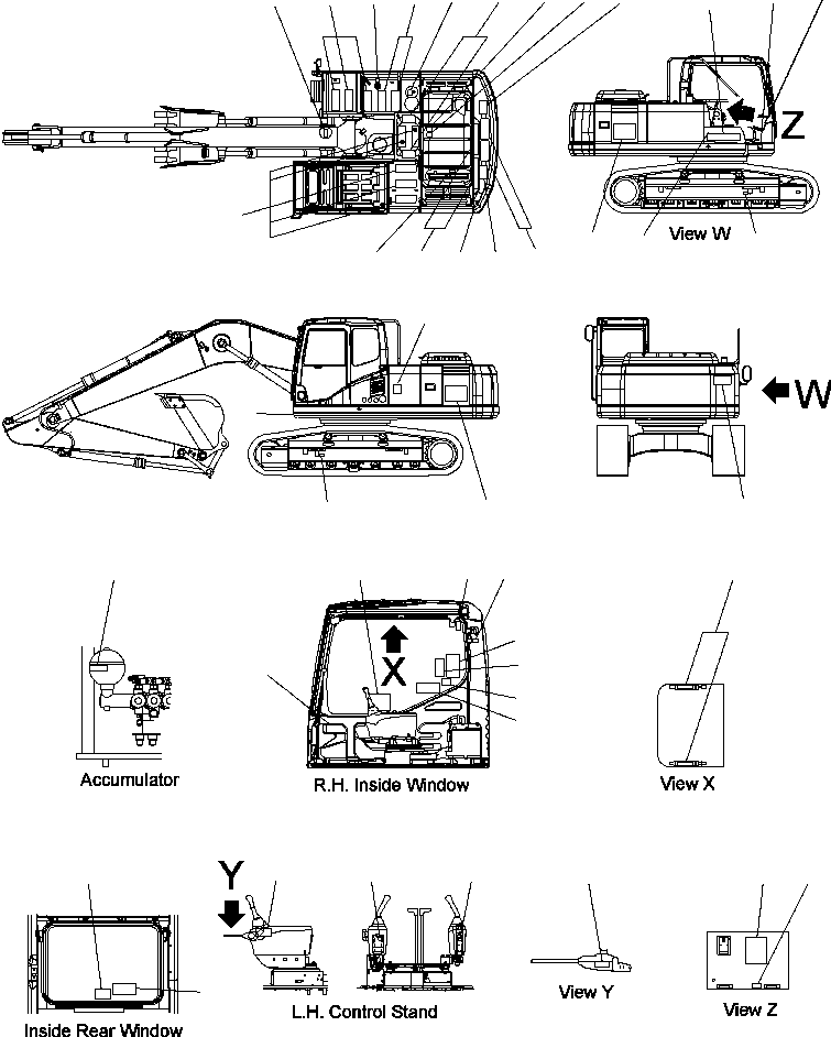 PLATE, 220LL MODEL NUMBER 206-00-A1890 KOMATSU