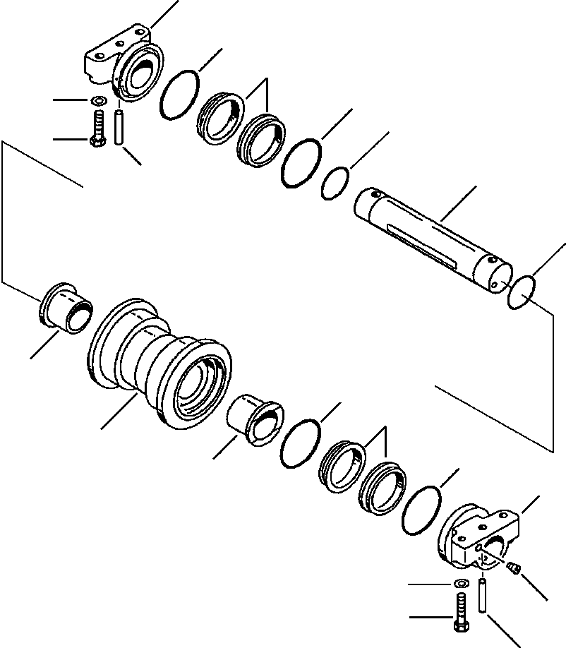 Опорный каток в сборе 20Y-30-08020 KOMATSU