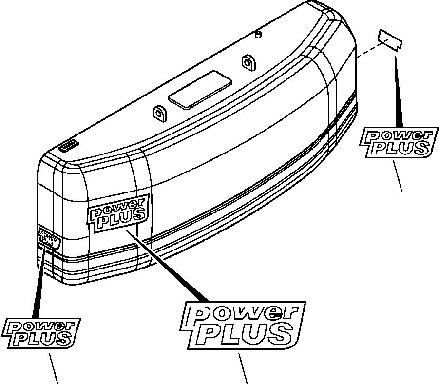 PLATE, POWER PLUS (SMALL) 207-00-A8170 KOMATSU