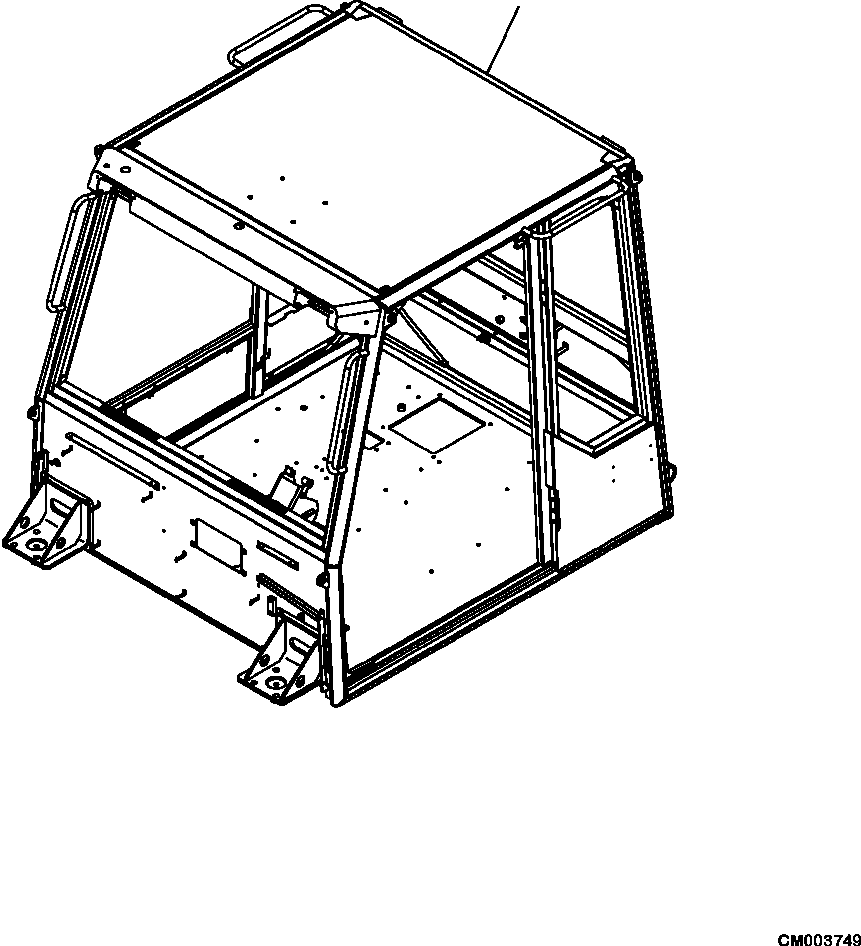 ROPS CAB ASSEMBLY WITH KOMTRAX 56B-54-23002 KOMATSU