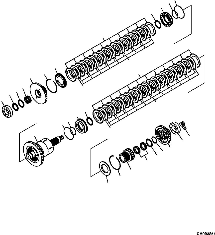 Shaft and Cylinder Assembly 56B-15-22121 KOMATSU