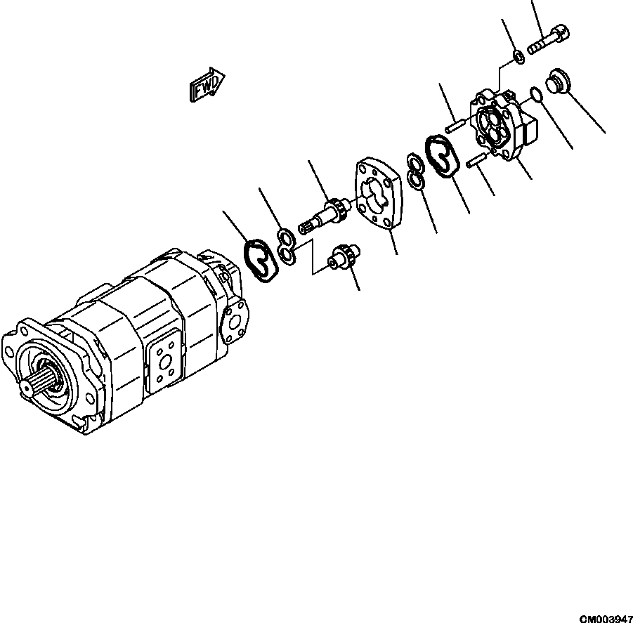 Картер шестерён 705-40-20011 KOMATSU